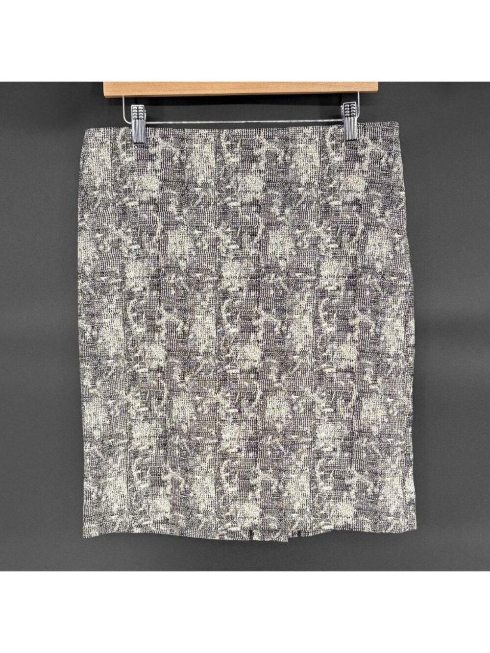 M.M.LaFleur The Noho Skirt 10 Black White Crackle Pencil Office Professional